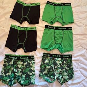 Reebok Green Boxer Briefs boys 4T - 5T. New without tags. 6 pair